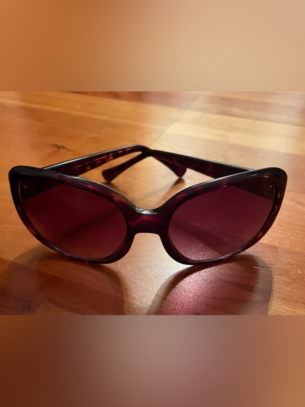 Cole Haan Women's Oversized Sunglasses in Burgundy